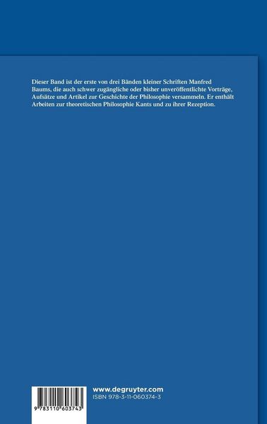 Produktbild: Kleine Schriften. Band 1
