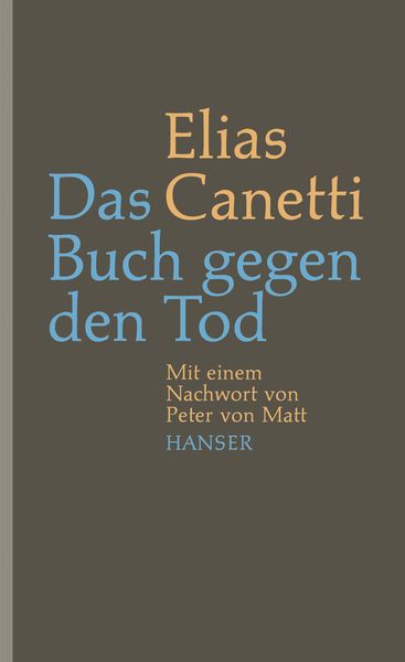Das Buch gegen den Tod, Gebundene Ausgabe von Elias Canetti, Carl Hanser