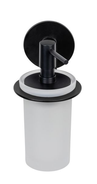 Produktbild: Turbo-Loc&reg; Seifenspender Mod. Bivio Black matt, aus satiniertem Glas