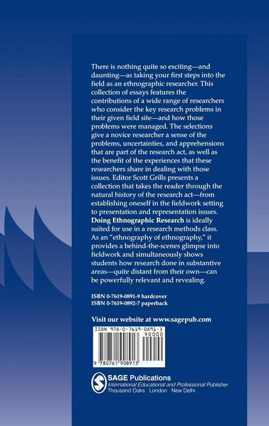 Produktbild: Doing Ethnographic Research
