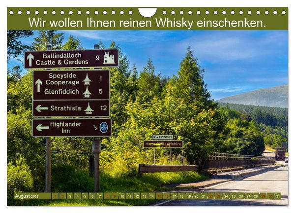 Produktbild: Witzige Whisky-Werbeslogans (Wandkalender 2026 DIN A4 quer), CALVENDO Monatskalender