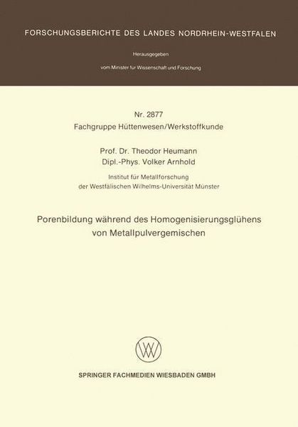 Produktbild: Porenbildung w&auml;hrend des Homogenisierungsgl&uuml;hens von Metallpulvergemischen