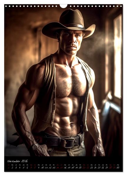 Produktbild: Starke Cowboys (Wandkalender 2026 DIN A3 hoch), CALVENDO Monatskalender