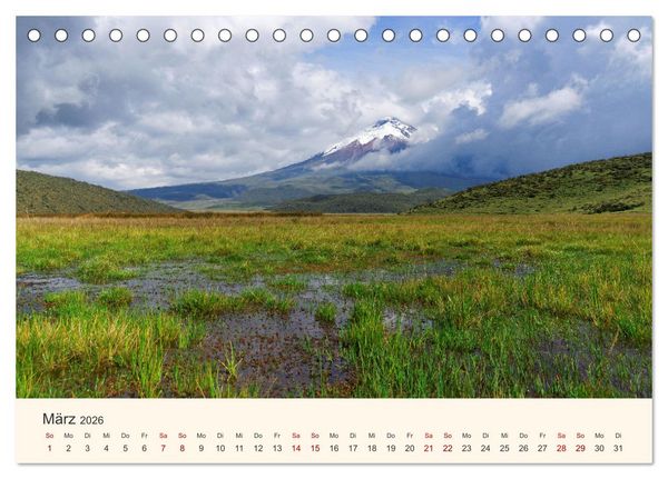 Produktbild: Entdecke Ecuador (Tischkalender 2026 DIN A5 quer), CALVENDO Monatskalender