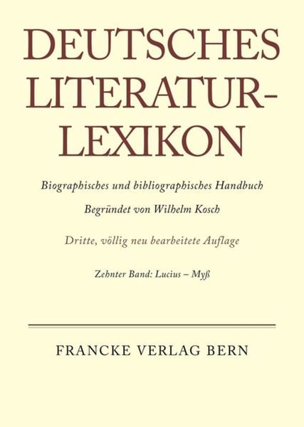 Produktbild: Deutsches Literatur-Lexikon / Lucius - Myss