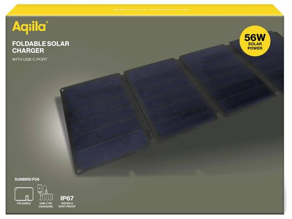 Produktbild: Aqiila P56 AQSCP56SUN017 Solar-Ladeger&auml;t 56W