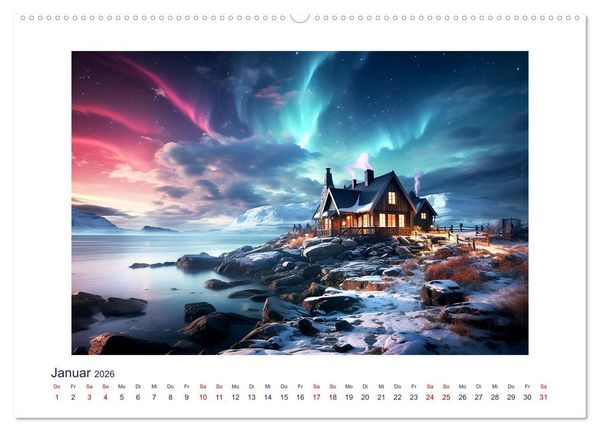 Produktbild: Faszinierender Norden (hochwertiger Premium Wandkalender 2026 DIN A2 quer), Kunstdruck in Hochglanz