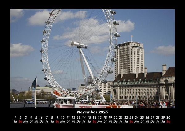Produktbild: Londons sch&ouml;nste Seiten 2025 Fotokalender DIN A3