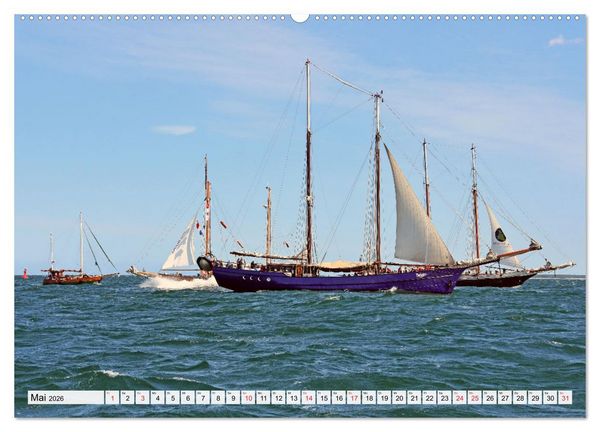 Produktbild: Die HANSE SAIL Das gro&szlig;e Seglertreffen in Rostock (Wandkalender 2026 DIN A2 quer), CALVENDO Monatskalender