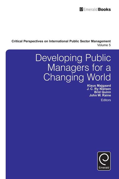 Produktbild: Developing Public Managers for a Changing World
