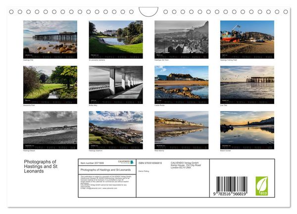 Produktbild: Photographs of Hastings and St Leonards (Wall Calendar 2026 DIN A4 landscape), CALVENDO 12 Month Wall Calendar