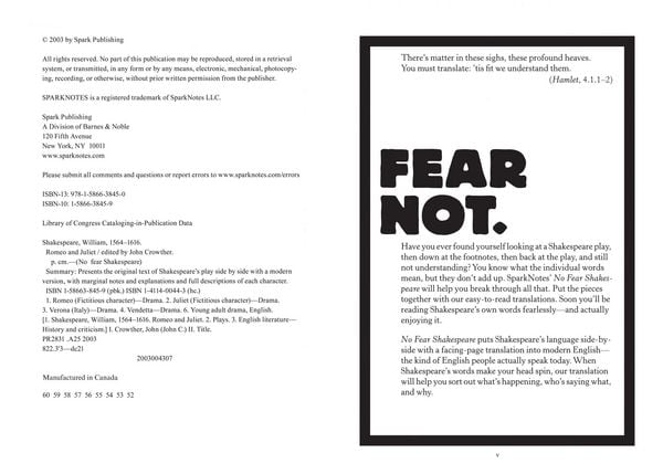 Produktbild: No Fear Shakespeare: Romeo and Juliet