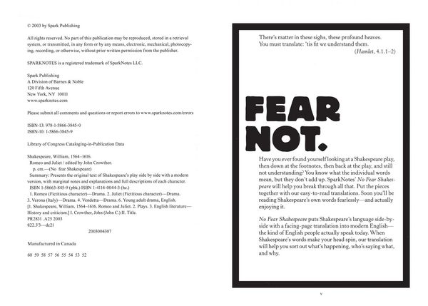 Produktbild: No Fear Shakespeare: Romeo and Juliet