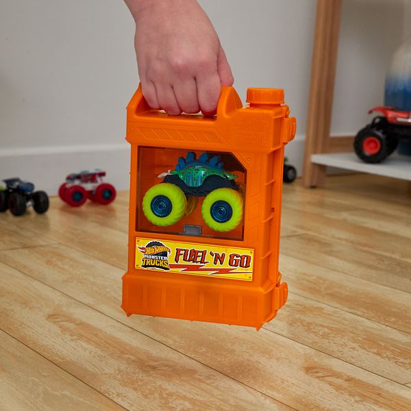 Produktbild: Hot Wheels Monster Trucks Stunt N' Go Fossil Fuel Playset (EC)