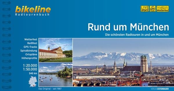 Produktbild: Bikeline Radatlas M&uuml;nchen 1 : 50 000