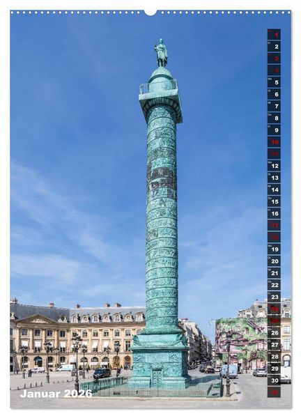 Produktbild: PARIS Stadtspaziergang (hochwertiger Premium Wandkalender 2026 DIN A2 hoch), Kunstdruck in Hochglanz