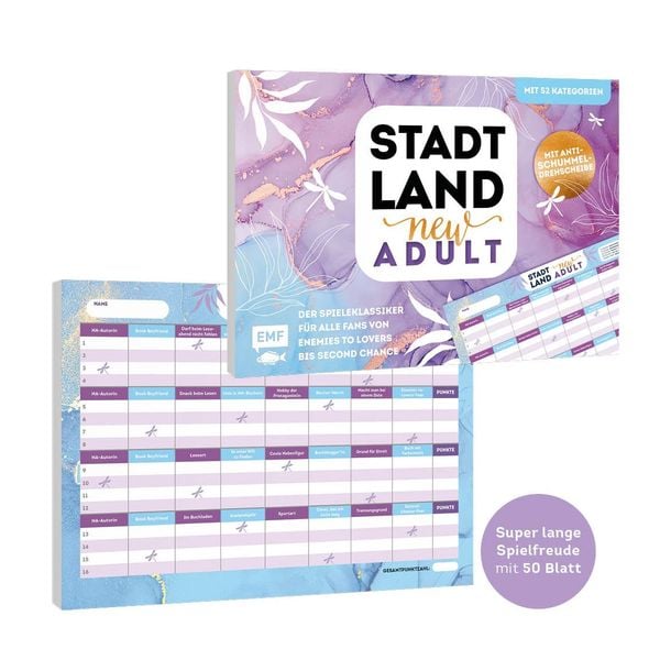 Produktbild: Stadt, Land, New Adult &ndash; Der Spieleklassiker f&uuml;r Fans von Enemies to Lovers bis Second Chance