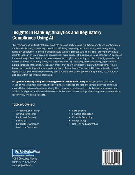 Produktbild: Insights in Banking Analytics and Regulatory Compliance Using AI