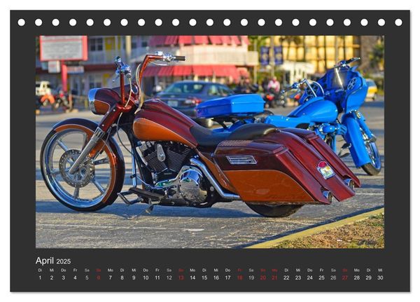 Produktbild: BEST OF HARLEY-DAVIDSON BAGGER-STYLE (Tischkalender 2025 DIN A5 quer), CALVENDO Monatskalender