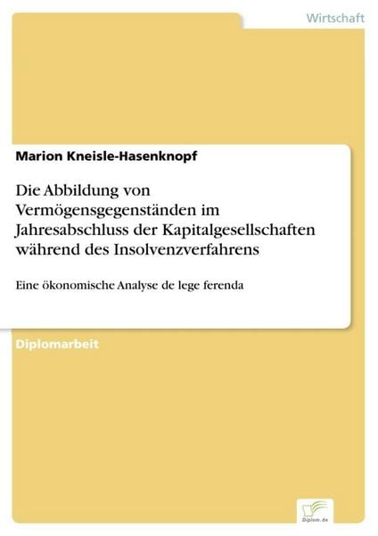 Produktbild: Die Abbildung von Verm&ouml;gensgegenst&auml;nden im Jahresabschluss der Kapitalgesellschaften w&auml;hrend des Insolvenzverfahrens