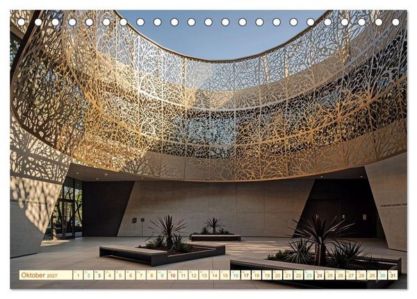 Produktbild: Architektur gegen Hitze - Licht. Schatten. Strukturen. Wasser (Tischkalender 2027 DIN A5 quer), CALVENDO Monatskalender