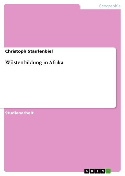 Produktbild: W&uuml;stenbildung in Afrika