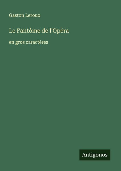 Produktbild: Le Fant&ocirc;me de l'Op&eacute;ra