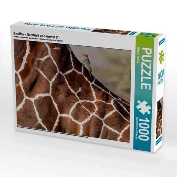 Produktbild: CALVENDO Puzzle Giraffen - Sanftheit und Anmut (1) | 1000 Teile Lege-Gr&ouml;&szlig;e 64x48cm Foto-Puzzle f&uuml;r gl&uuml;ckliche Stunden