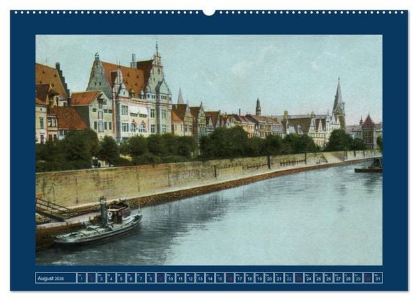 Produktbild: Historisches Bremen an der Weser von 1888 bis 1918 (hochwertiger Premium Wandkalender 2026 DIN A2 quer), Kunstdruck in Hochglanz