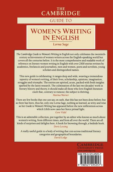 Produktbild: The Cambridge Guide to Women's Writing in English