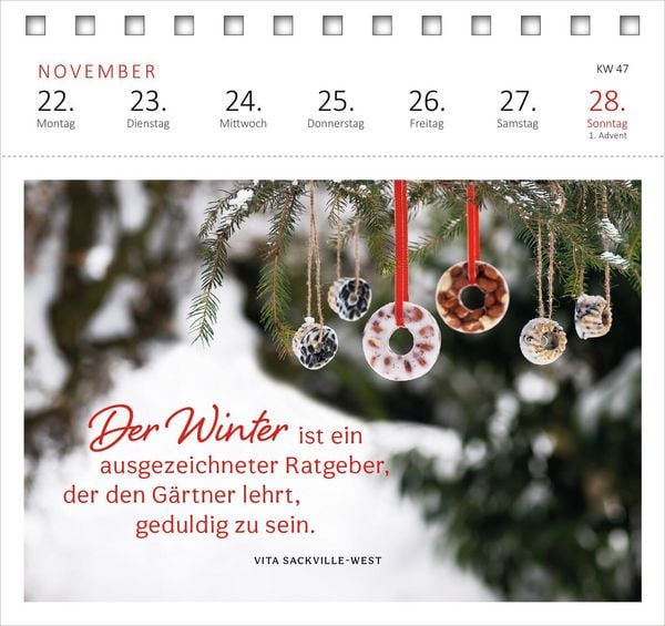 Produktbild: Postkartenkalender Gartengl&uuml;ck 2027