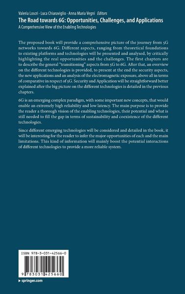 Produktbild: The Road towards 6G: Opportunities, Challenges, and Applications