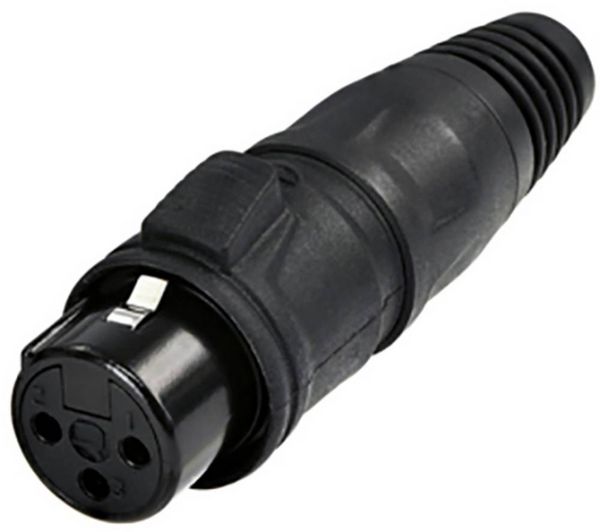 Produktbild: Rean AV RCX3F-Z-002-1 XLR-Steckverbinder Buchse, gerade Polzahl: 3 1St.