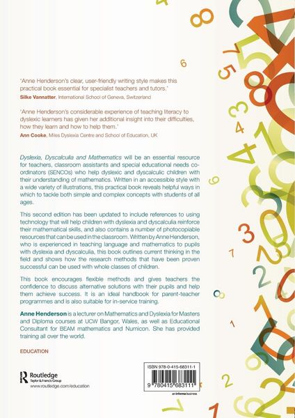 Produktbild: Dyslexia, Dyscalculia and Mathematics