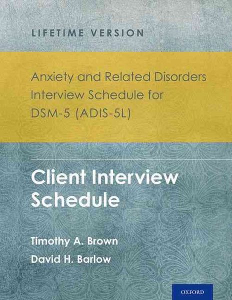 Produktbild: Anxiety and Related Disorders Interview Schedule for Dsm-5(r) (Adis-5l) - Lifetime Version