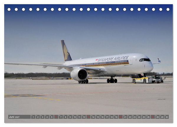 Produktbild: Flugzeuge zwischen Himmel und Erde (Tischkalender 2027 DIN A5 quer), CALVENDO Monatskalender