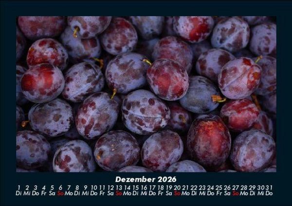 Produktbild: Obstkalender 2026 Fotokalender DIN A5