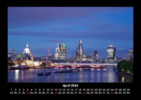 Produktbild: London 2026 Fotokalender DIN A3