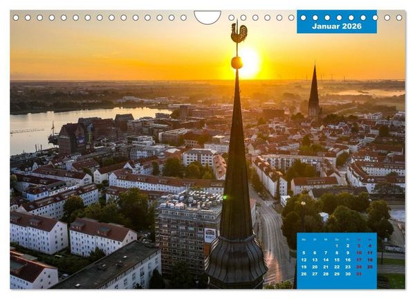 Produktbild: Hansestadt Rostock (Wandkalender 2026 DIN A4 quer), CALVENDO Monatskalender