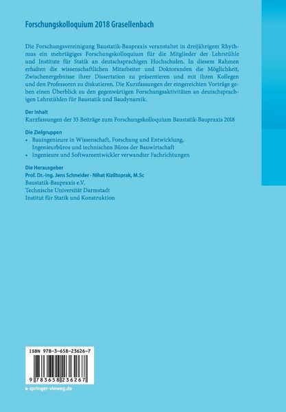 Produktbild: Forschungskolloquium 2018 Grasellenbach