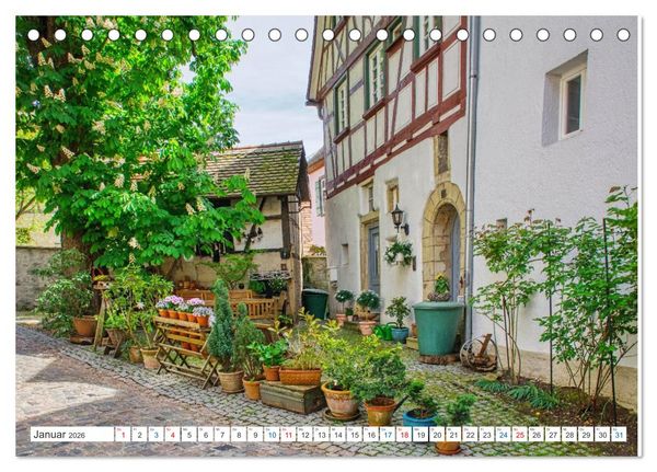Produktbild: Bad Wimpfen - Kurstadt am Neckar (Tischkalender 2026 DIN A5 quer), CALVENDO Monatskalender