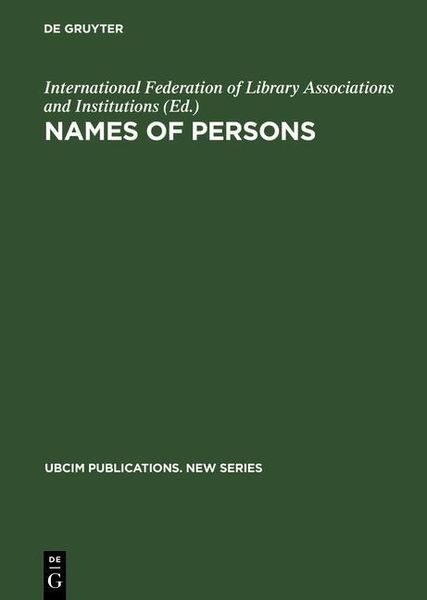 Produktbild: Names of Persons
