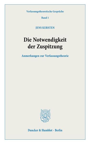 Produktbild: Die Notwendigkeit der Zuspitzung.