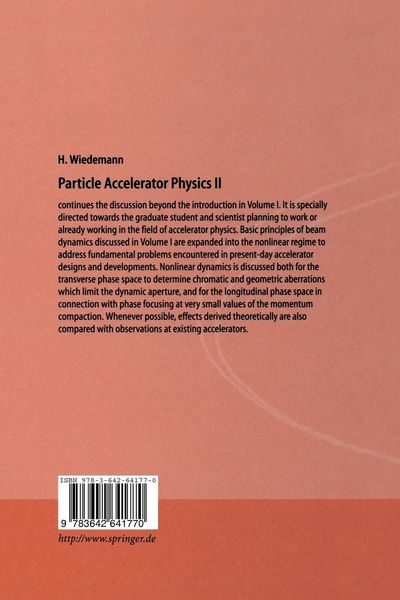 Produktbild: Particle Accelerator Physics II