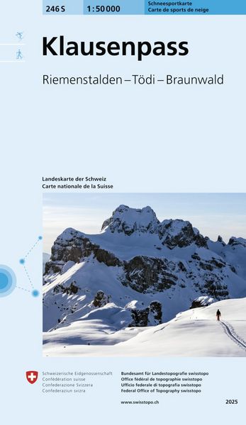246S Klausenpass Schneesportkarte, Sonstige von , Swisstopo, 9783302502465