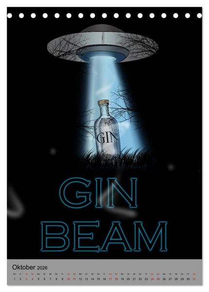 Produktbild: Gin & Tonic - Fun Stuff (Tischkalender 2026 DIN A5 hoch), CALVENDO Monatskalender