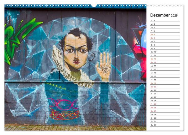 Produktbild: Graffiti (Wandkalender 2026 DIN A2 quer), CALVENDO Monatskalender