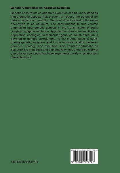 Produktbild: Genetic Constraints on Adaptive Evolution