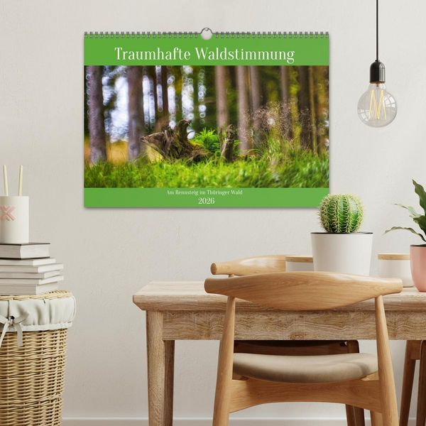 Produktbild: Traumhafte Waldstimmung am Rennsteig im Th&uuml;ringer Wald (Wandkalender 2026 DIN A3 quer), CALVENDO Monatskalender