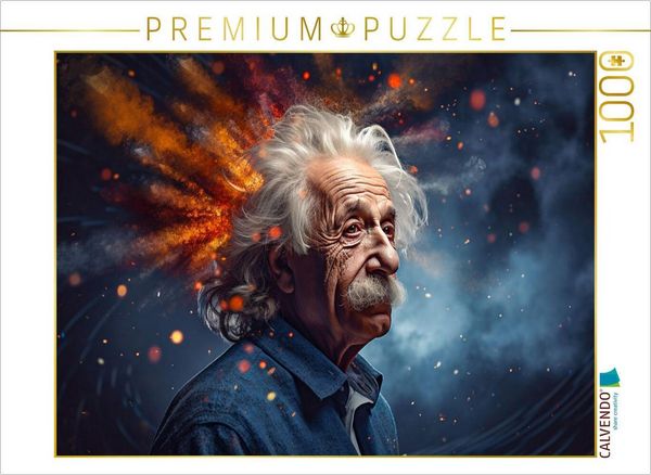 CALVENDO Puzzle Albert Einstein | 1000 Teile Lege-Größe 64x48cm Foto-Puzzle für glückliche Stunden